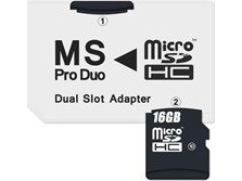 Karte Connect It Ms Pro Duo 2X Micro Sdhc Dual Slot
