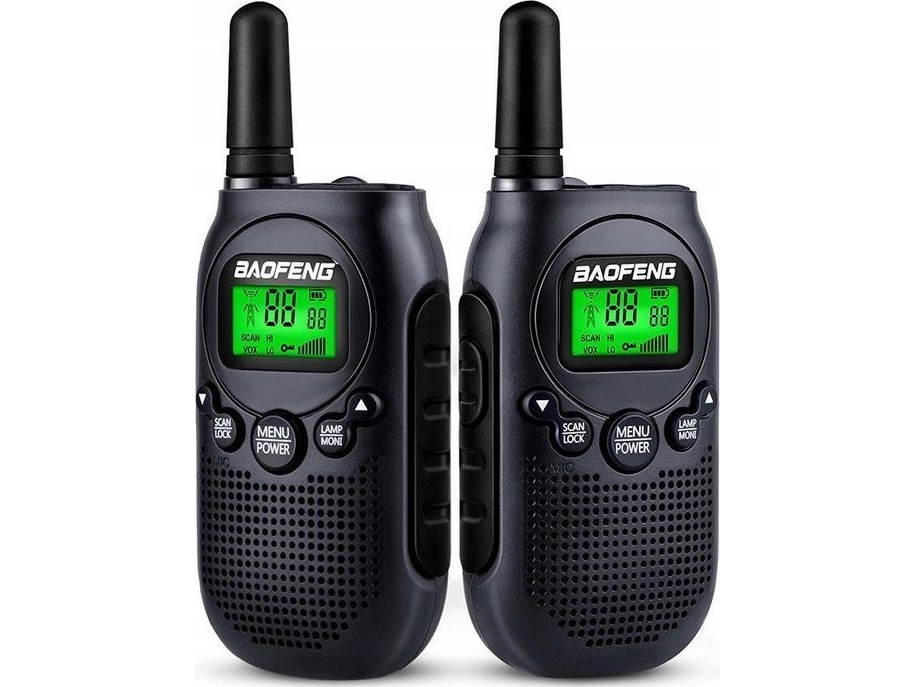 Baofeng BF‑T6 walkie-talkie sæt - sort (2 stk.)