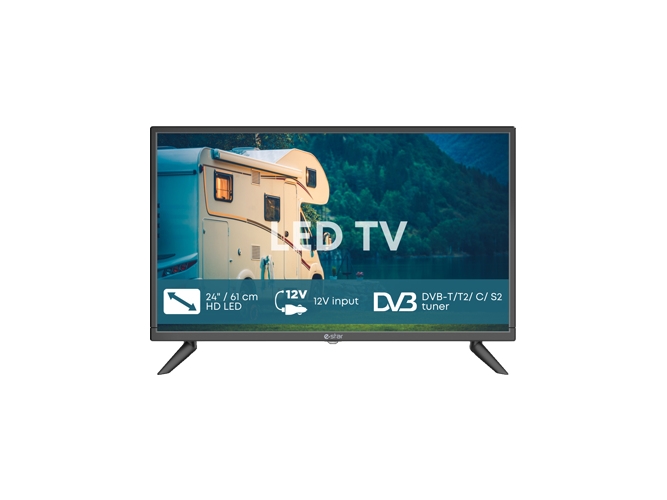 Estar Tv24d5t2, 61 Cm (24"), 1366 X 768 Piksler, Wxga, Led, Dvb-C, Dvb-S2, Dvb-T, Dvb-T2, Sort
