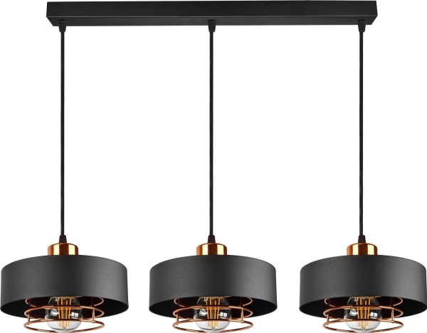Orno Chiro Hängeleuchte, Max. 3X18w, E27, Schwarz