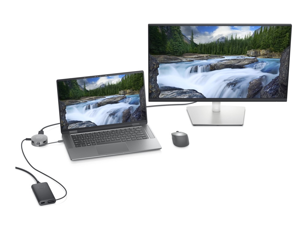 Dell 6-in-1 Multiport Adapter DA305 - Dockingstation - USB-C - HDMI, DP, USB-C - 1GbE