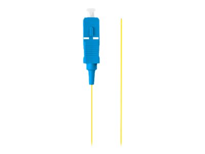Lanberg - Rottehale - SC/UPC enkelttilstand - 2 m. - 0.9 mm - fiberoptik - 9 / 125 micron - gul