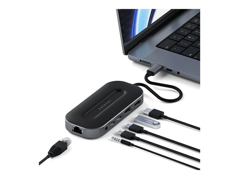 Satechi Multiport W - Dockingstation - Usb4 - Hdmi - 10Mb Lan