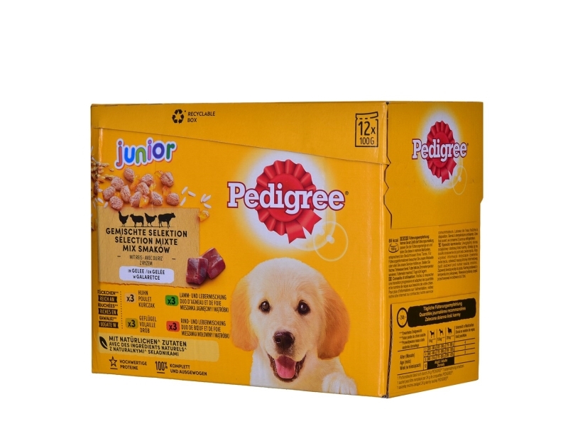 Pedigree Junior mix of flavors in jelly 12x100g | Sällskapsdjur - Hund - - Blöt hundmat | GameStuff