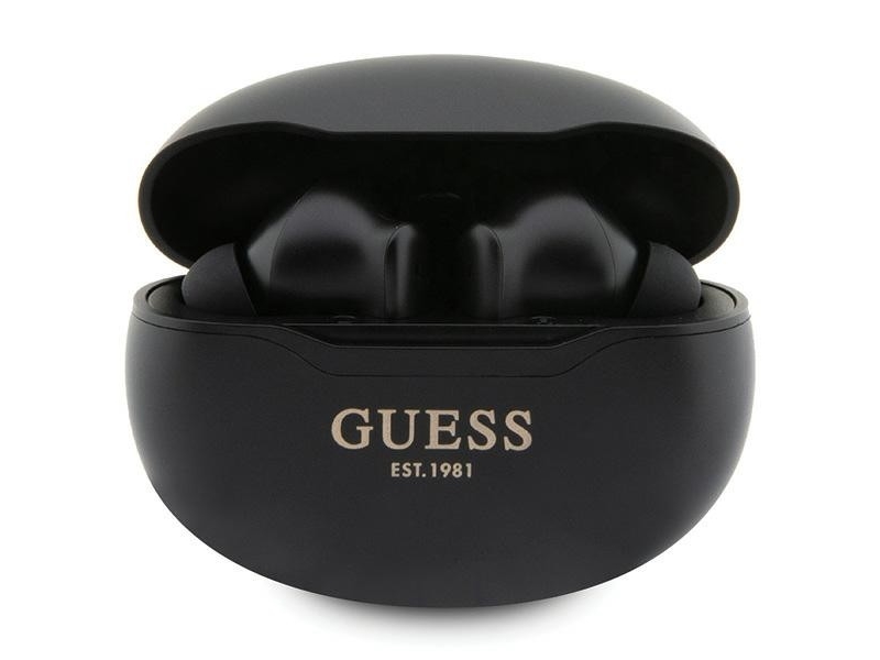 Guess Bluetooth Ausinės Gutwst50ek Tws + Docking Station Juodos Spalvos Classic Est