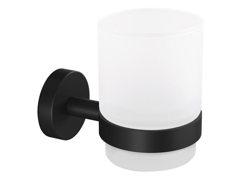 TESA MOON BLACK, Väggmonterad tandborsthållare, Glas, Metall, Svart, Vit, Vägg, 70 mm, 109 mm | Baby & barn - Inredning - Bildramar | GameStuff