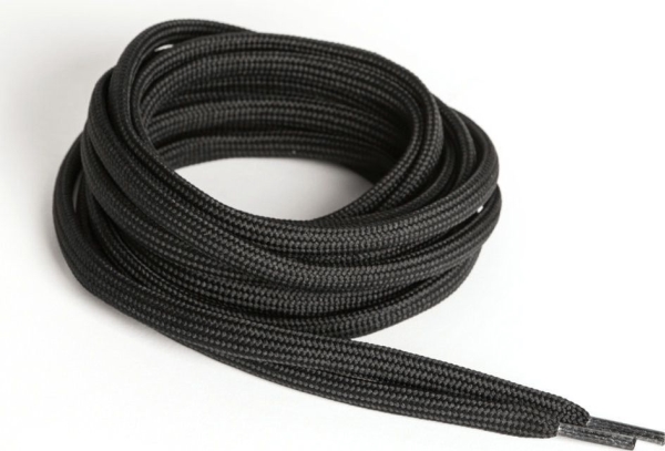 Aku snørebånd Trek Piatto Sort, 160 cm