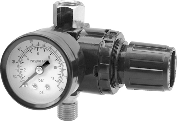 Vorel Pressure Reducer With Pressure Gauge And Quick Coupling Rp182r 4Mm (81562)
