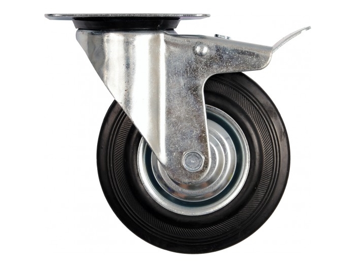 VOREL WHEEL BLACK Rubber Brake 200mm 87327