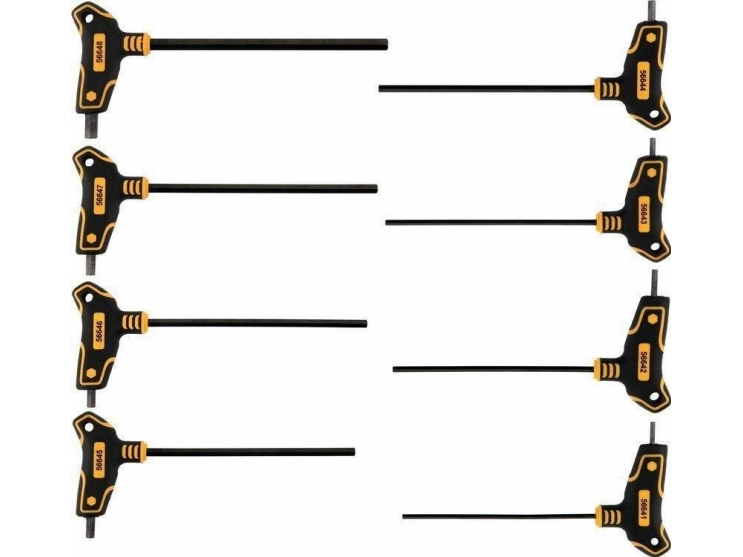 Vorel Imbus / Hex Wire Schraubenschlüssel, Mit Griff 8 Stück.
