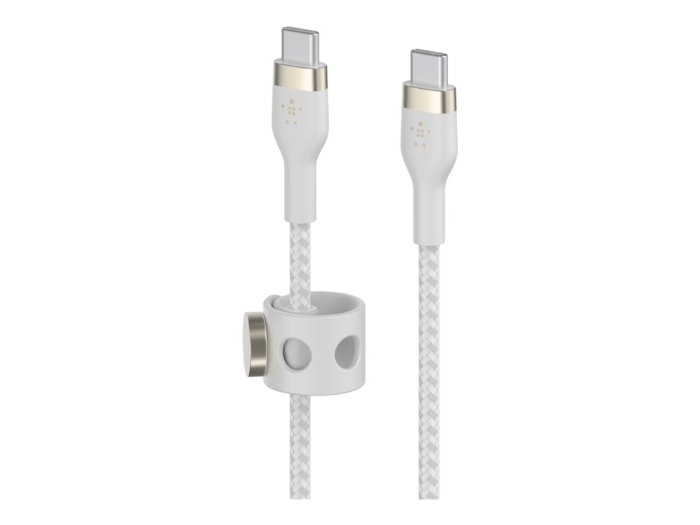 Belkin BoostCharge - USB-kabel - USB-C (han) til USB-C (han) - 2 m - hvid