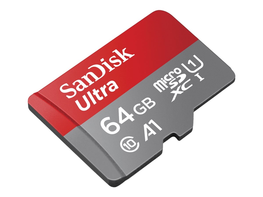 Sandisk Ultra - Flashhukommelseskort (Microsdxc Til Sd Adapter Inkluderet) - 64 Gb - A1 / Uhs-I U1 / Class10 - Microsdxc Uhs-I