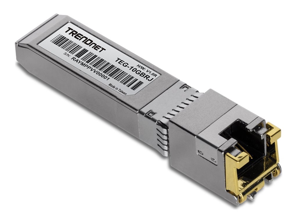 Trendnet Teg-10Gbrj, Kupfer, 10000 Mbit/S, Rj-45, Sfp+, 100 M, Gigabit Ethernet