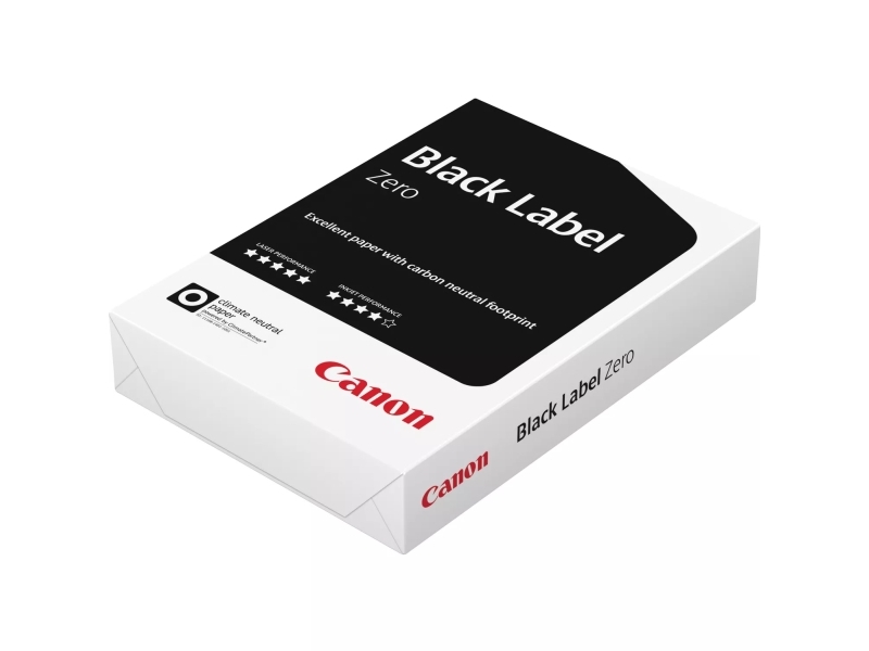 Canon Black Label Zero Fsc, Laser-/Inkjet-Druck, A4 (210X297 Mm), 500 Blätter, 80 G/M², Weiß, 107 Μm