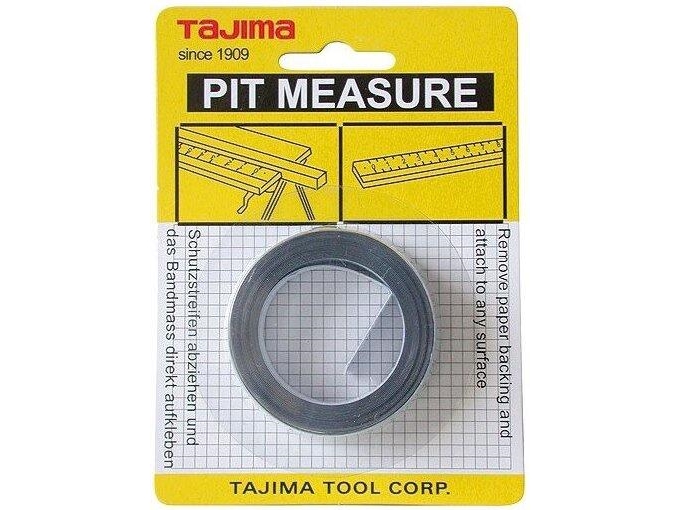 Båndmål selvklæbende pit 1,0 m