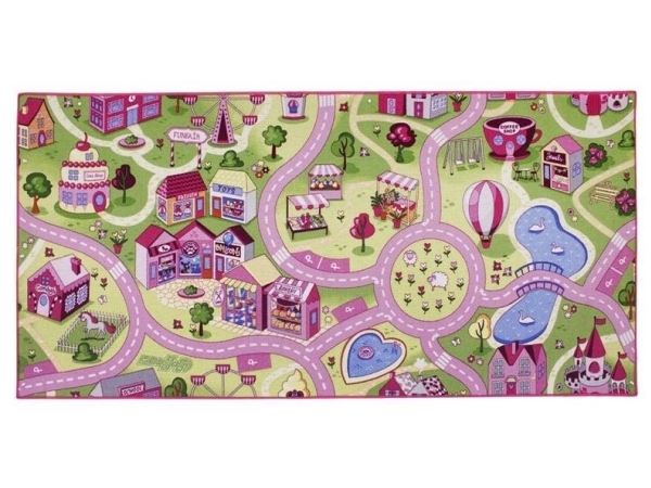 Legetæppe - Pink Tivoli - 95 X 200 Cm