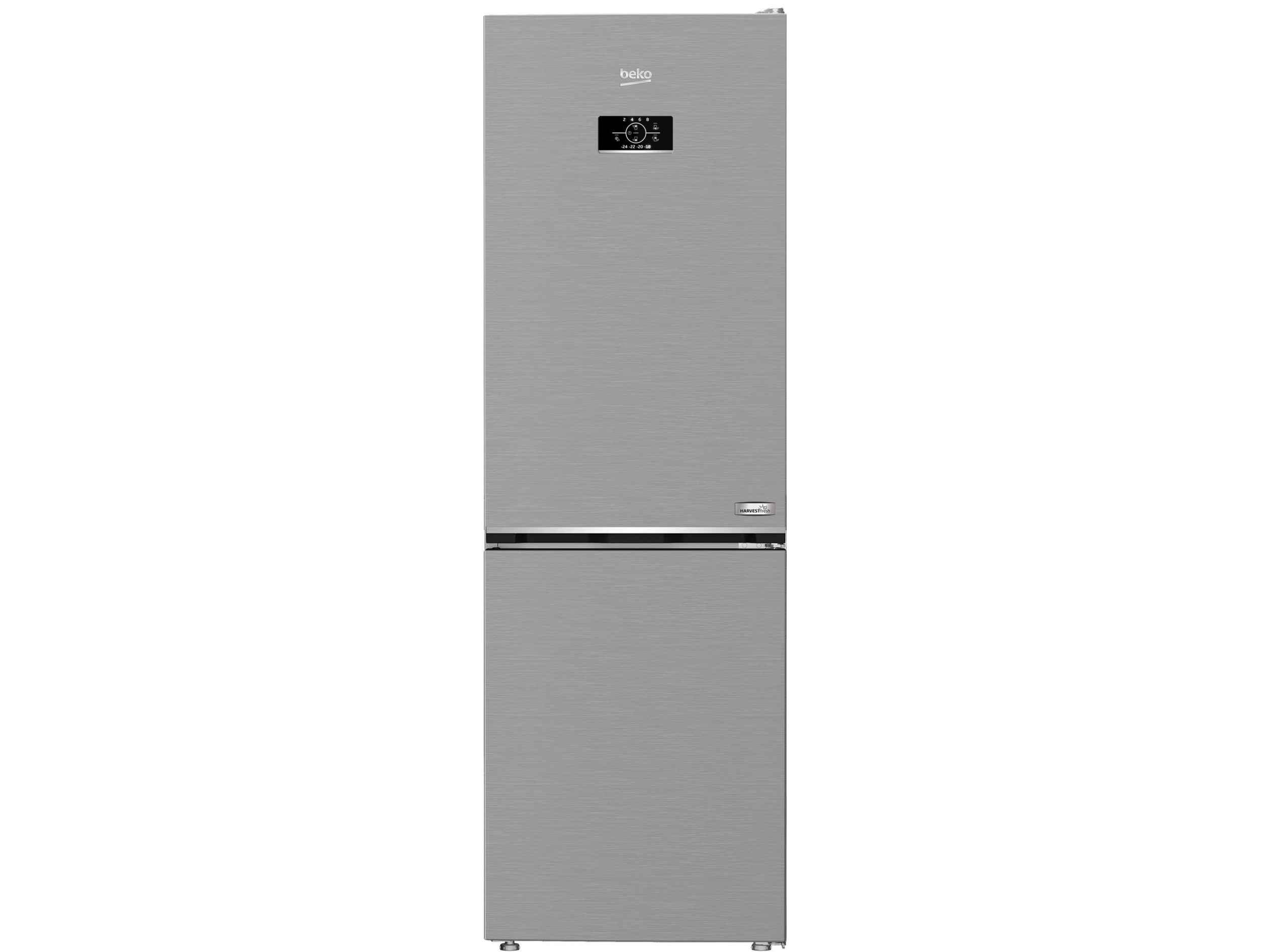 BEKO Šaldytuvas B3XRCNA364HXB, aukštis 185 cm, energijos klasė E, NeoFrost, HarvestFresh, AeroFlow, Nerūdijantis plienas