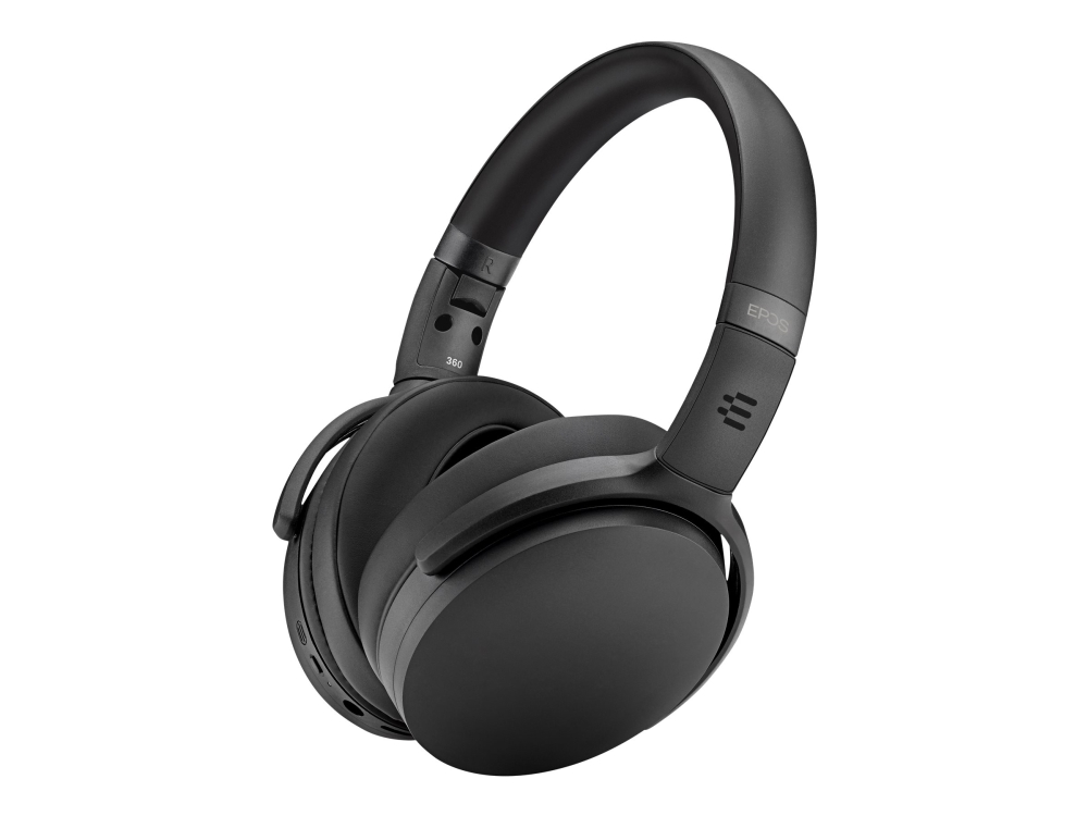 EPOS ADAPT 361 - Kuulokkeet - täysikokoiset - Bluetooth - langaton, langallinen - aktiivinen melunvaimennus - 3,5 mm:n liitin - musta - sertifioitu Microsoft Teamsille, optimoitu UC:lle