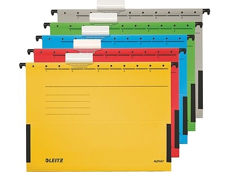 Leitz Alpha H?Ngetasche, A4, Mit Fr?Schen, Gr?N - F?R Den Markt: D / L / A / Ch - 25 St?Ck (1986-00-55)