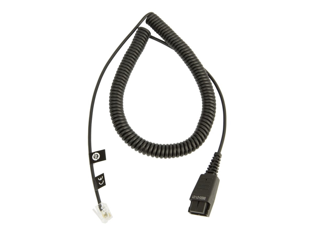 Jabra - Headset-kabel - Snabburkoppling till RJ-10 hane