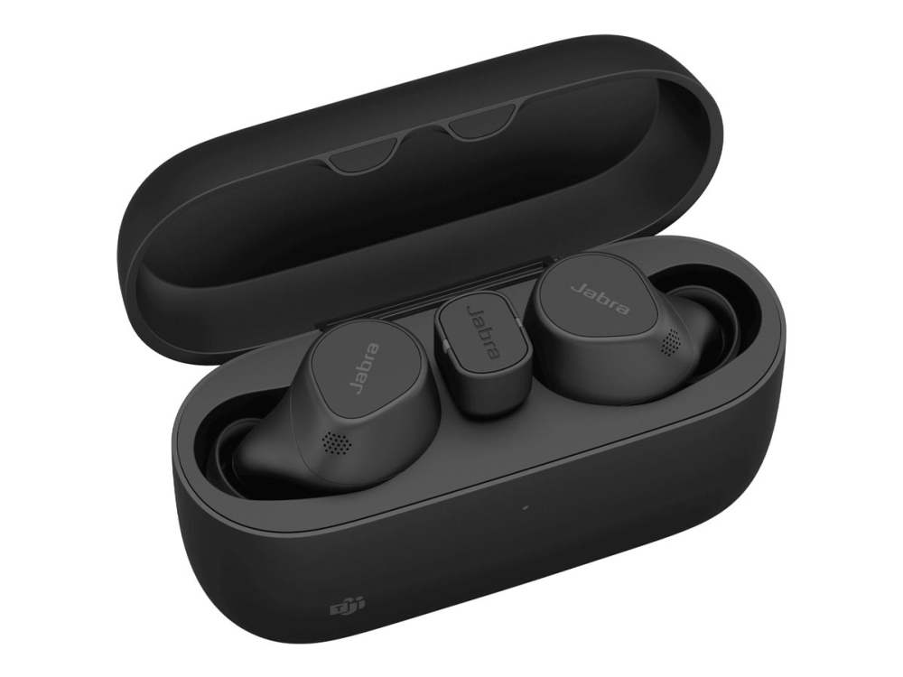 Jabra Evolve2 Buds MS - Ægte trådløse øretelefoner med mik. - i øret - Bluetooth - aktiv støjfjerning - USB-C via Bluetooth adapter - støjisolerende - sort - Certified for Microsoft Teams