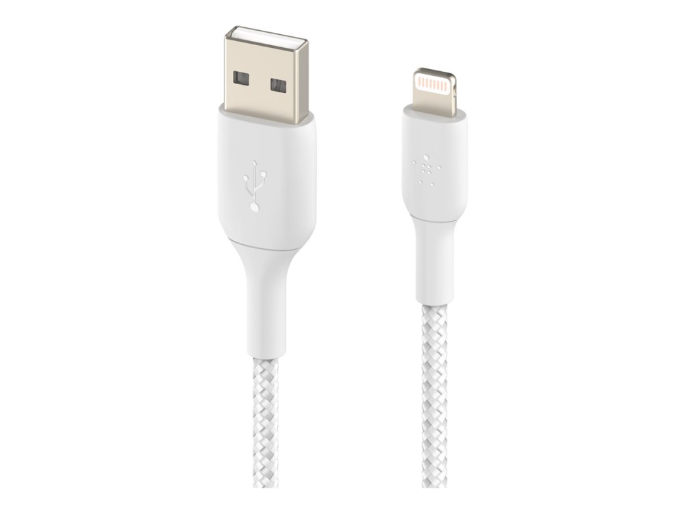 Belkin BoostCharge - Lightning-kabel - Lightning han til USB han - 1 m - hvid