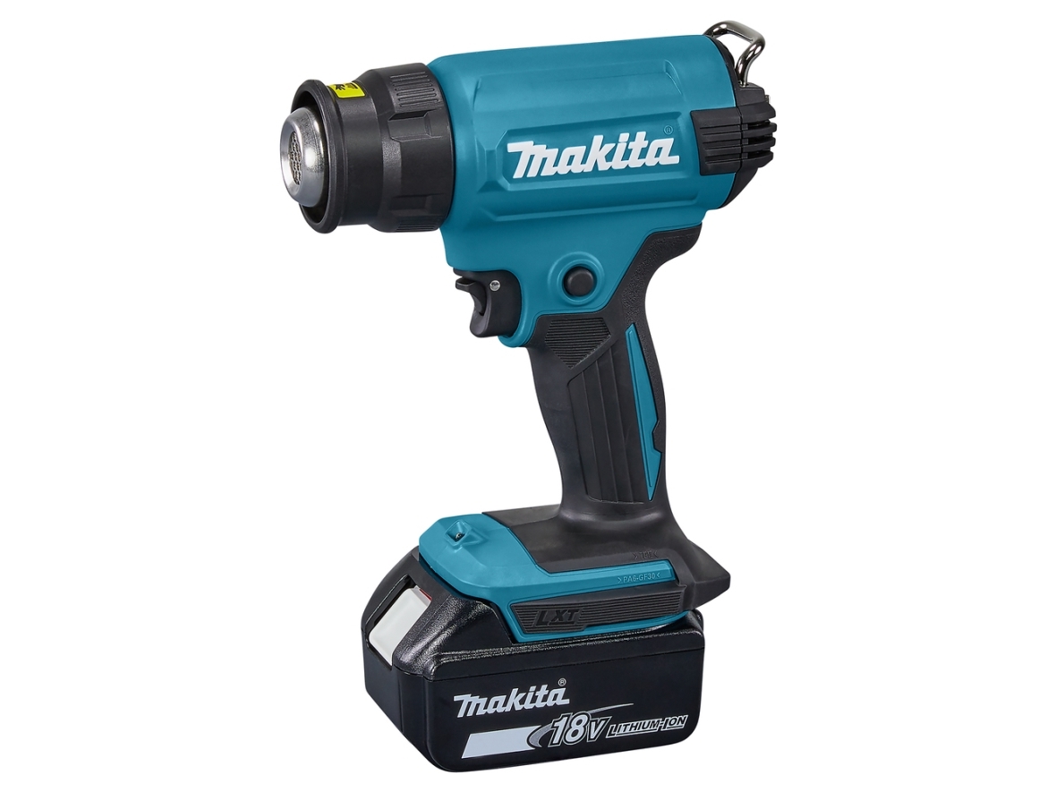 Makita DHG180Z, Varmluftspistol, Pistolhandtag, Svart, Blå, 200 l/min, 550 ° C, Batteri | Elverktyg - Övriga maskiner - Övriga verktyg | GameStuff