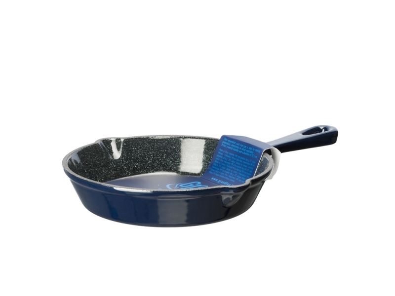 Grand_Feu Bratpfanne Eisen Grand Feu 25Cm Blau Emaille