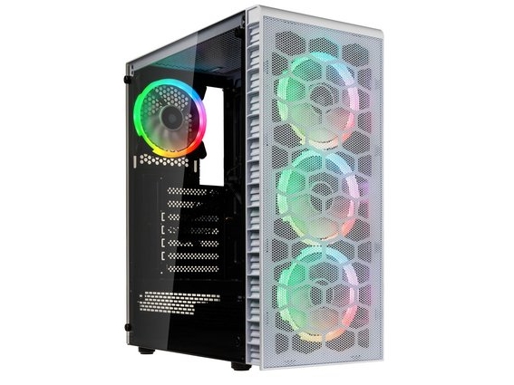 Kolink Observatory Hf Mw, Midi Tower, Pc, Weiß, Atx, Micro Atx, Mini-Itx, Stahl, Gehärtetes Glas, Gaming