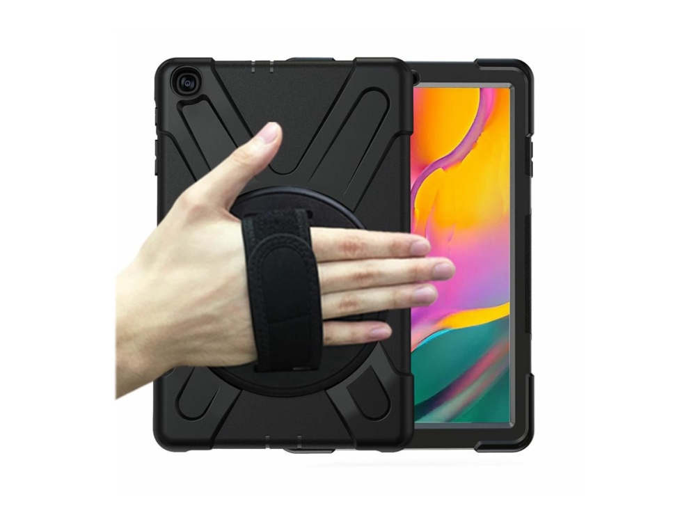 Estuff Defender Case - Bagsidecover Til Tablet - Sort - For Samsung Galaxy Tab A (2019) (10.1 Tommer)