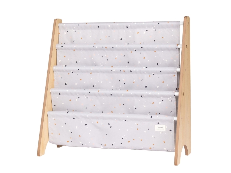 3 Sprouts Bogreol, Terrazzo/Lysegrå