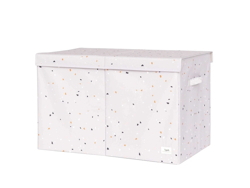 3 Sprouts förvaringsbox med lock, terrasso/ljust grå | Andra leksaksmärken - A-E - 3 groddar | GameStuff