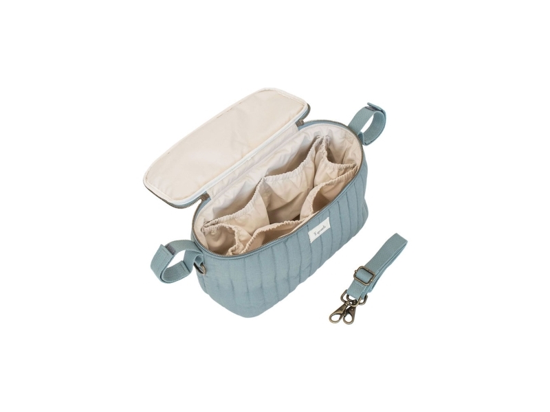 3 Sprouts Opbevaringskurv til klap- og barnevogn (Organizer), Quilt/Balsam grøn