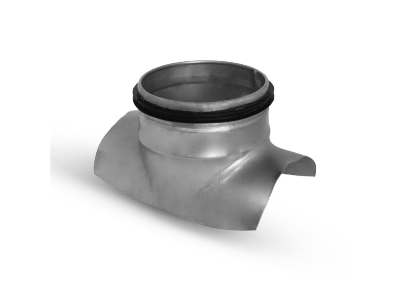 påstik Ø125-Ø125 - galvaniseret | Rör och böjar | GameStuff