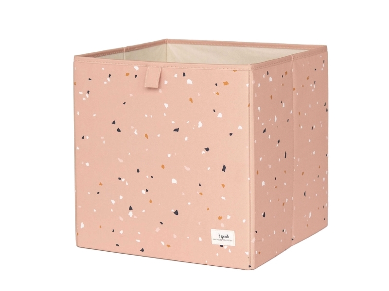 3 Sprouts Opbevaringskasse - 33x33x33 cm - Terrazzo/Clay