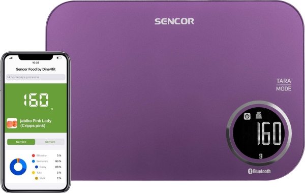 Køkkenvægt Sencor SKS 7073VT med Bluetooth