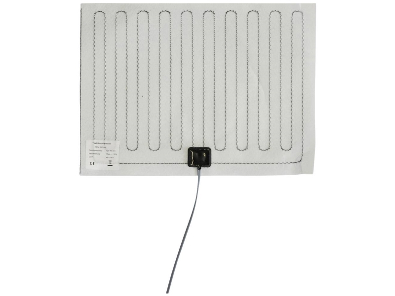 Thermo TECH Tekstiililämmityskalvo 12 V/DC, 12 V/AC 15 W Suojausluokka IPX4 (L x S) 350 mm x 260 mm