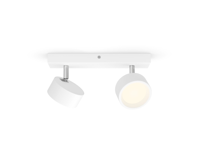 Philips Bracia tak-/väggspotlight 2 x, Utanpåliggande spotlight, LED, 2700 K, 1100 LM, 220 - 240 V, Vit | Belysning - Inomhusbelysning - Taklampa & Pendellampa | GameStuff