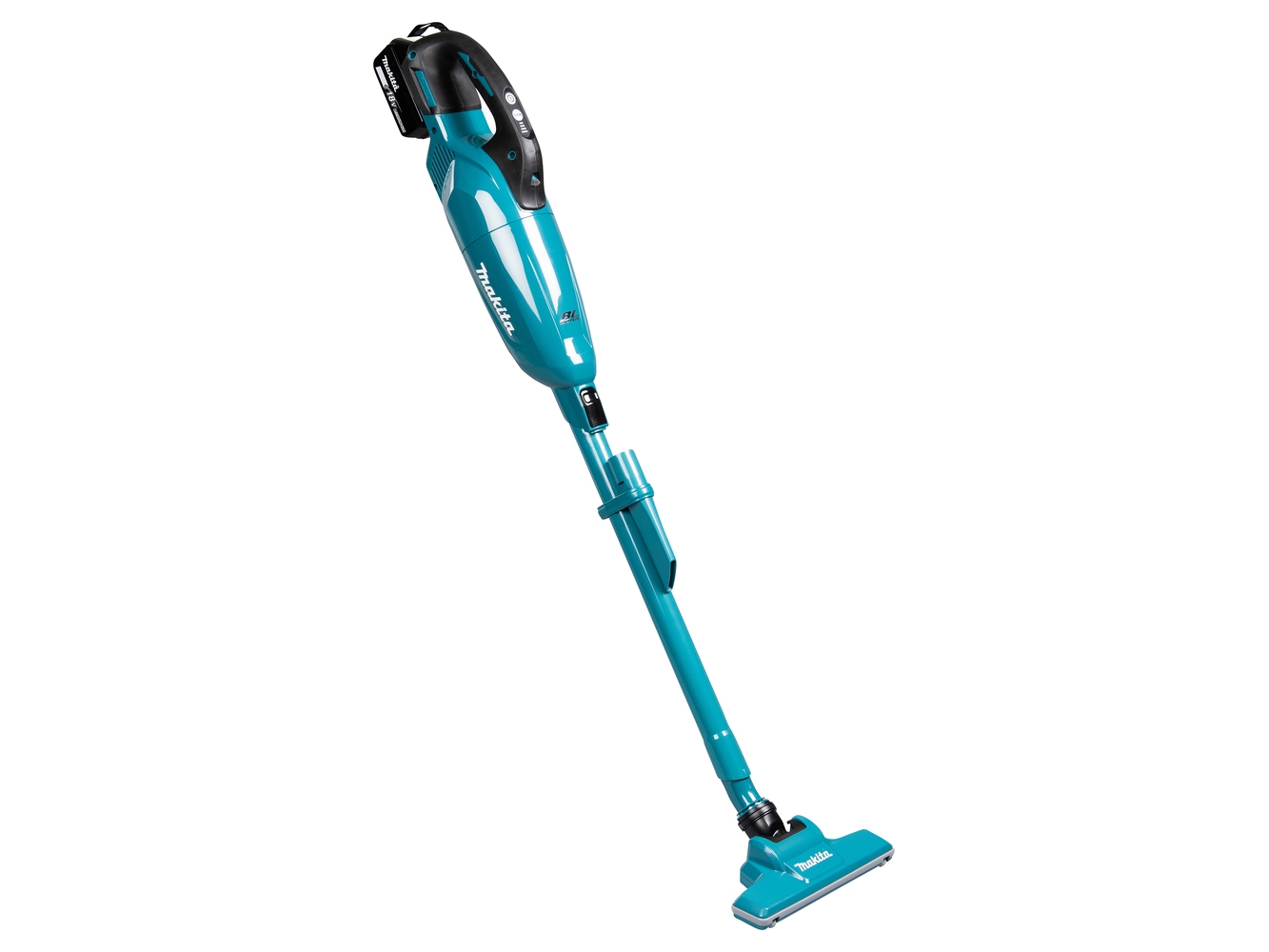 Makita Dcl284fzb, 2-In-1 Stick Vacuum, Sort, Teal, Rektangulær, Dry, 3 År, Mekanisk