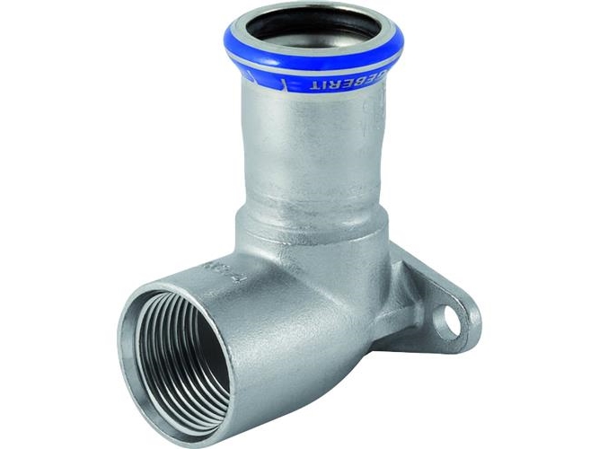 GEBERIT Dækvinkel rustfri 22 mm-3/4 muffe / muffe mapress