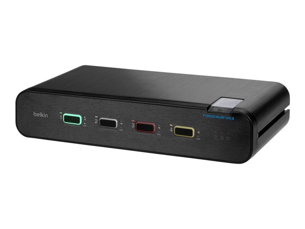 Belkin F1dn204kvm-Un-4, 3840 X 2160 Pixel, 4K Ultra Hd, Rack-Einbau, Schwarz