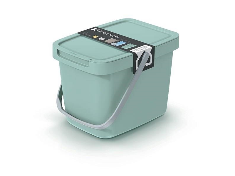 Prosperplast Waste Bin Soft Green 6L