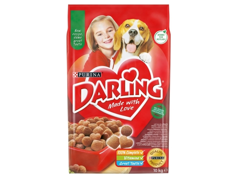 Purina Darling Rindfleisch Mit Huhn - Trockenfutter Für Hunde - 10Kg