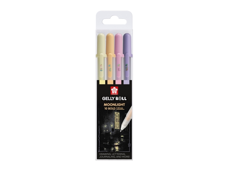 Sakura Gel-Tintenroller Gelly Roll Moonlight Pastel Sunrise, Linjestyrke 0,5 Mm, Fluorescerende Farver (Poxpgbmoo4a)