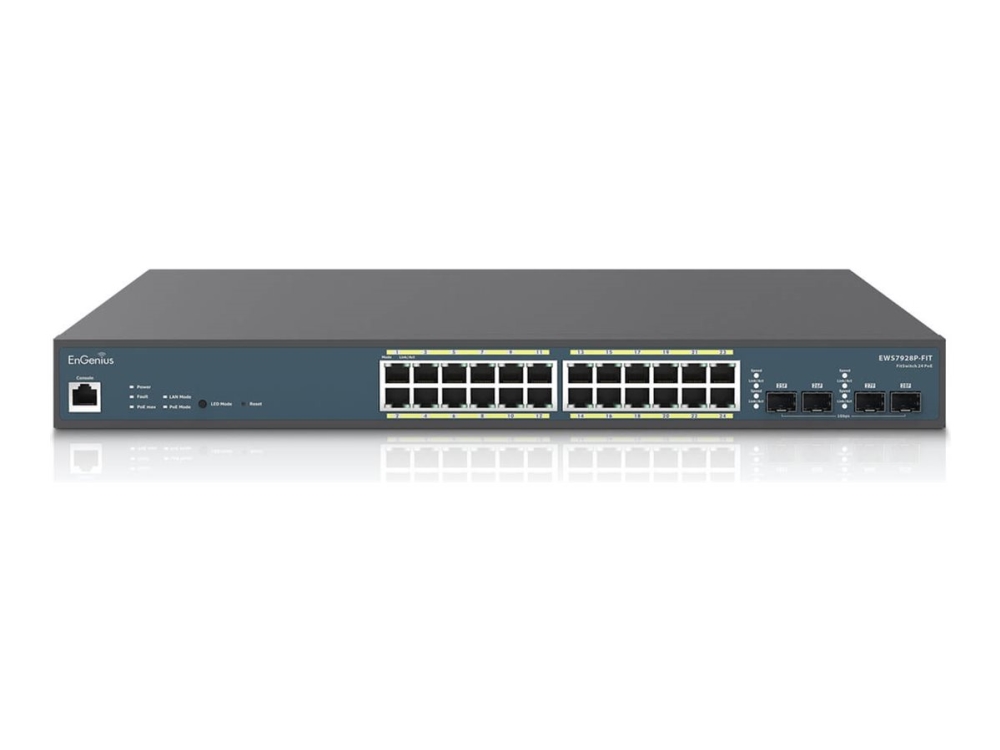 Engenius Ews7928p-Fit, Managed, L2/L3, Gigabit Ethernet (10/100/1000), Power Over Ethernet (Poe)