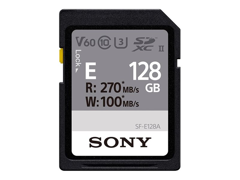 Sony E-Serien Sf-E128a Sd-Kort 128 Gb Sdxc Uhs-Ii V60