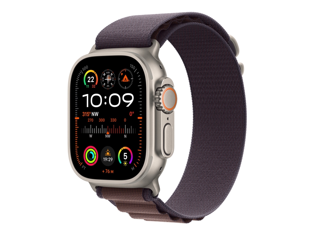 Apple - Slinga för smart klocka - 49 mm - Stor storlek - indigo - för Watch Hermès Series 9, SE 3, Series 10, Series 11, Series 8, Series 9, Ultra 2, Ultra 3 | Sport & Träning - Tillbehör - Smartklockor | GameStuff