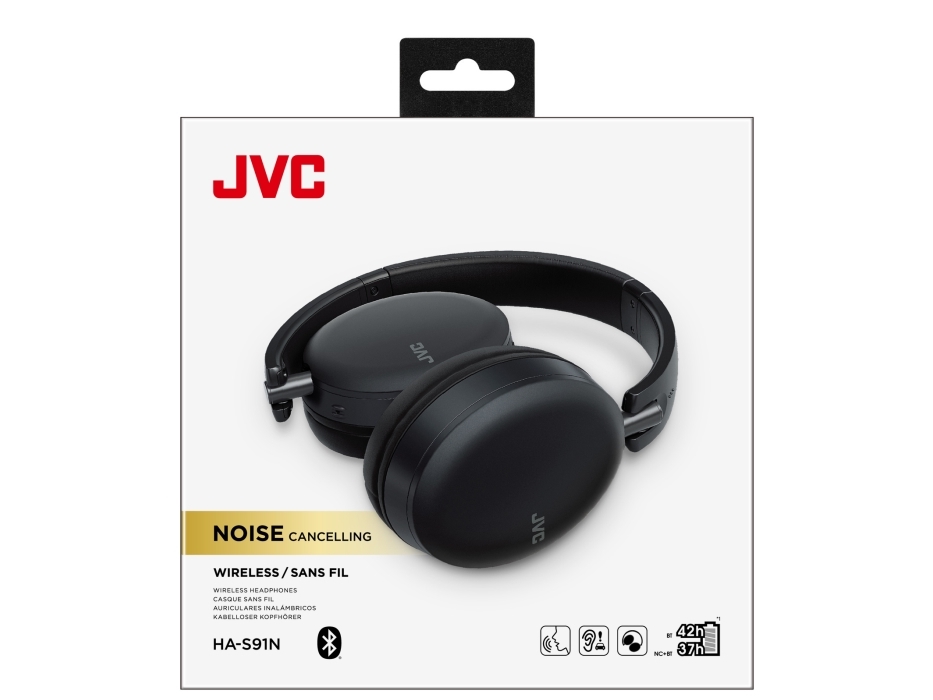 Jvc Ha-S91n, Kabellos, 10 - 22000 Hz, Anrufe/Musik, 198 G, Kopfhörer, Schwarz