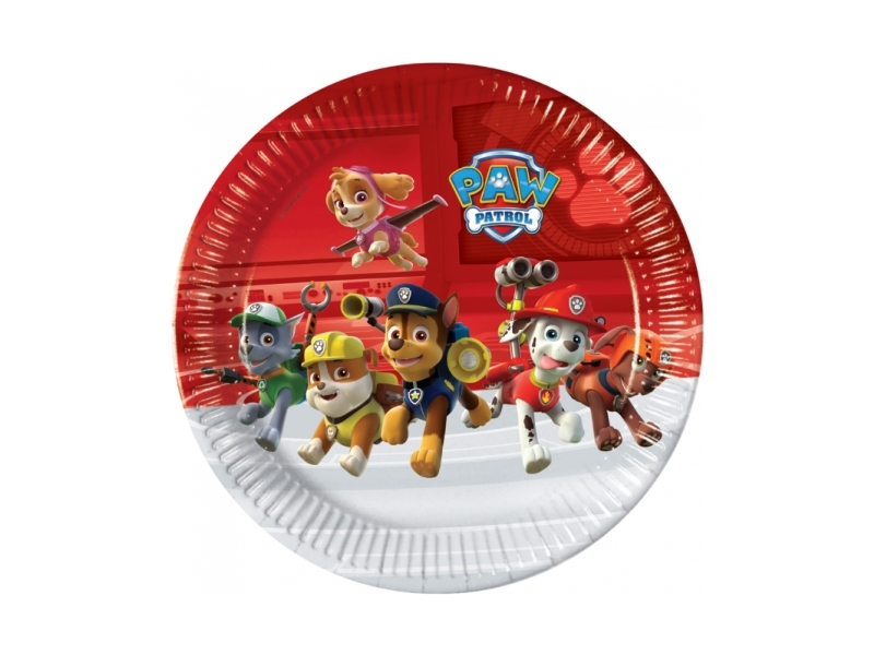 Papptallerken -Paw Patrol- 23cm, pk/8