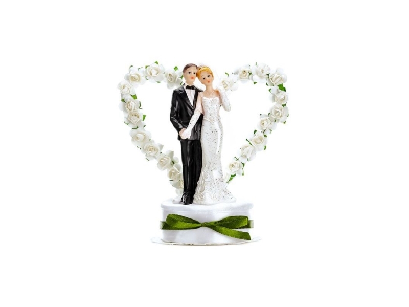 Partydeco Pmf44-008, Kuchen, Beige, Schwarz, Weiß, Hochzeit, 1 Stück(E)